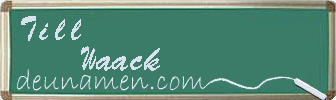 Till Waack Visitenkarte